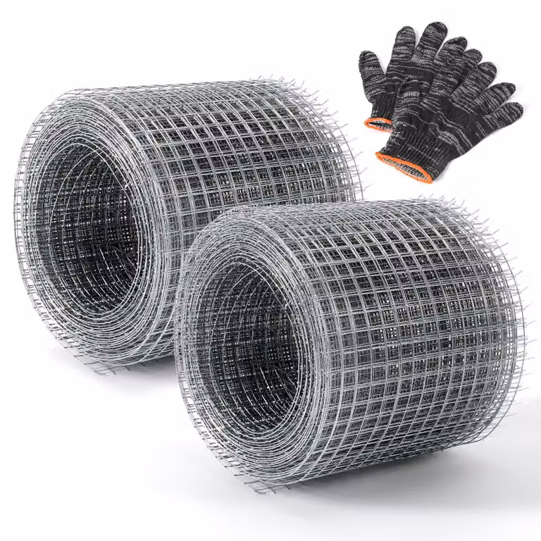 Rete metallica anti roditori - 10 cm x 6 m - Acciaio zincato - Argento