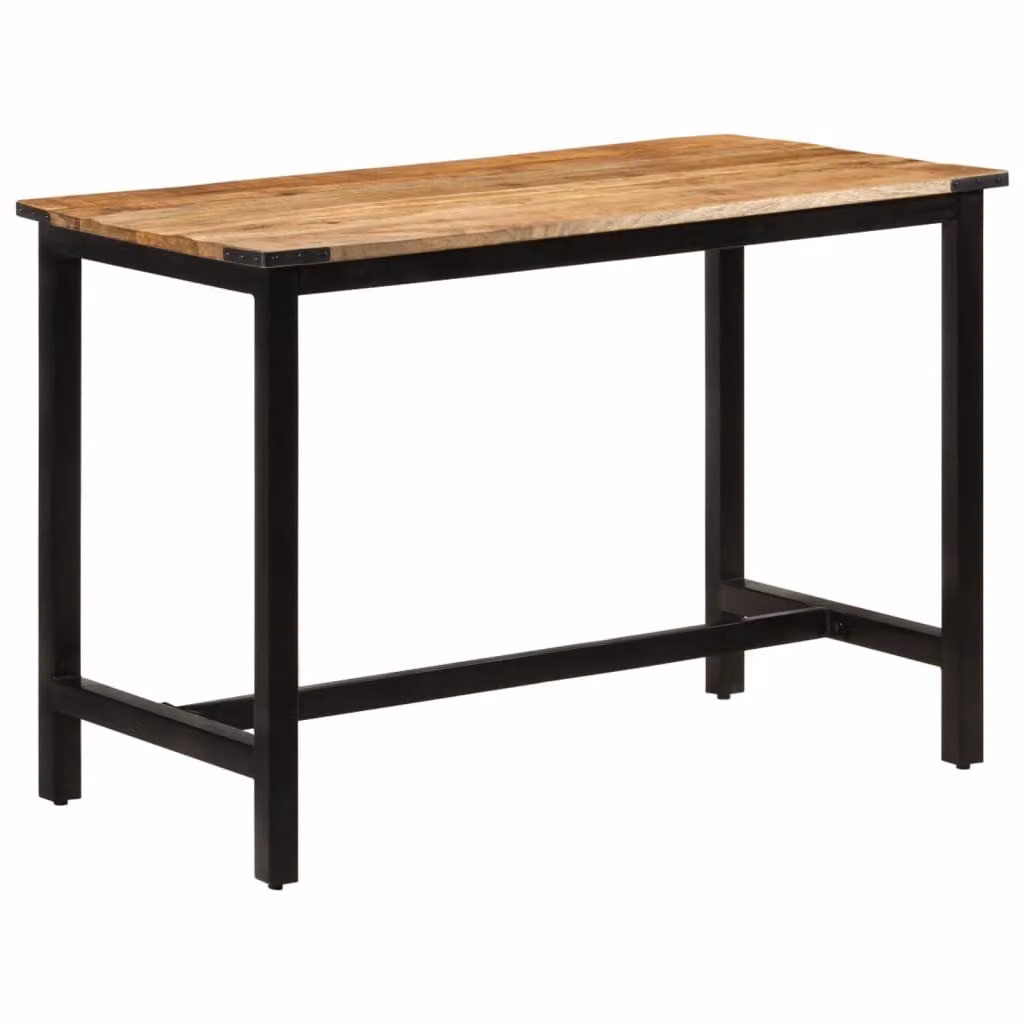The Living Store Tavolo da pranzo 110x60x76 cm in legno massiccio di mango