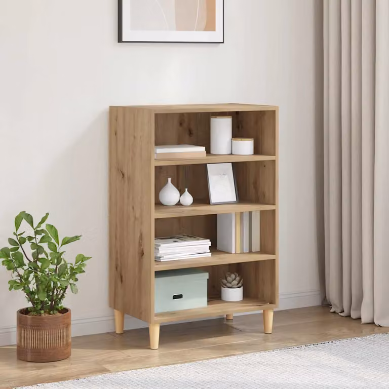 Credenza moderna vidaXL in rovere marrone L: 57 cm, P: 35 cm, H: 89.5 cm