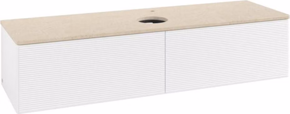 Mobiletto V&B con struttura frontale - illuminazione Antao 160x50cm, HL, WBP botti