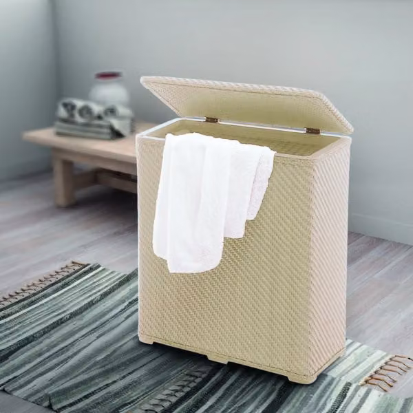Cesta portabiancheria serie Ambrogio Gedy 2038 Beige
