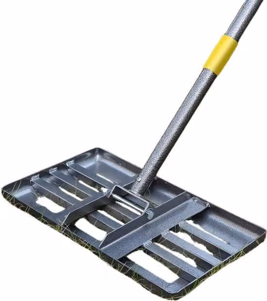 Aratro scorrevole da giardino - Rasatore per prato - Aratro livellatore - Livellatore per prato