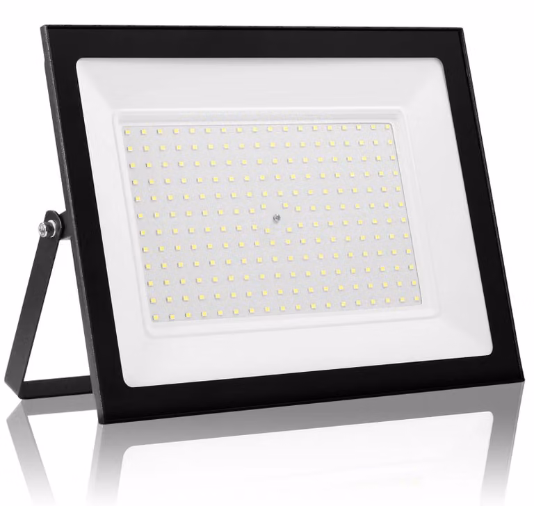 Fari a LED per esterni - 200 W - Grado di protezione IP66 (resistente all'acqua) - Confezione da 5 pezzi - Luce bianco caldo 3000 K - 220–240 V