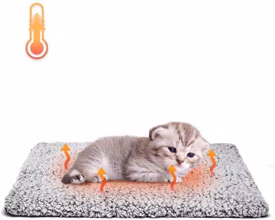 Tappetino riscaldante per animali domestici, tappetino super caldo per cucce, adatto per animali domestici che vivono in casa o all'aperto, tappetino antiscivolo lavabile per cucce, adatto per cani e gatti di taglia media e piccola 115*70