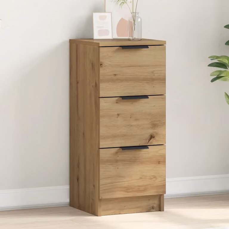Credenza moderna vidaXL in legno marrone per soggiorno o camera da letto L/P/H: 30 x 30 x 70 cm
