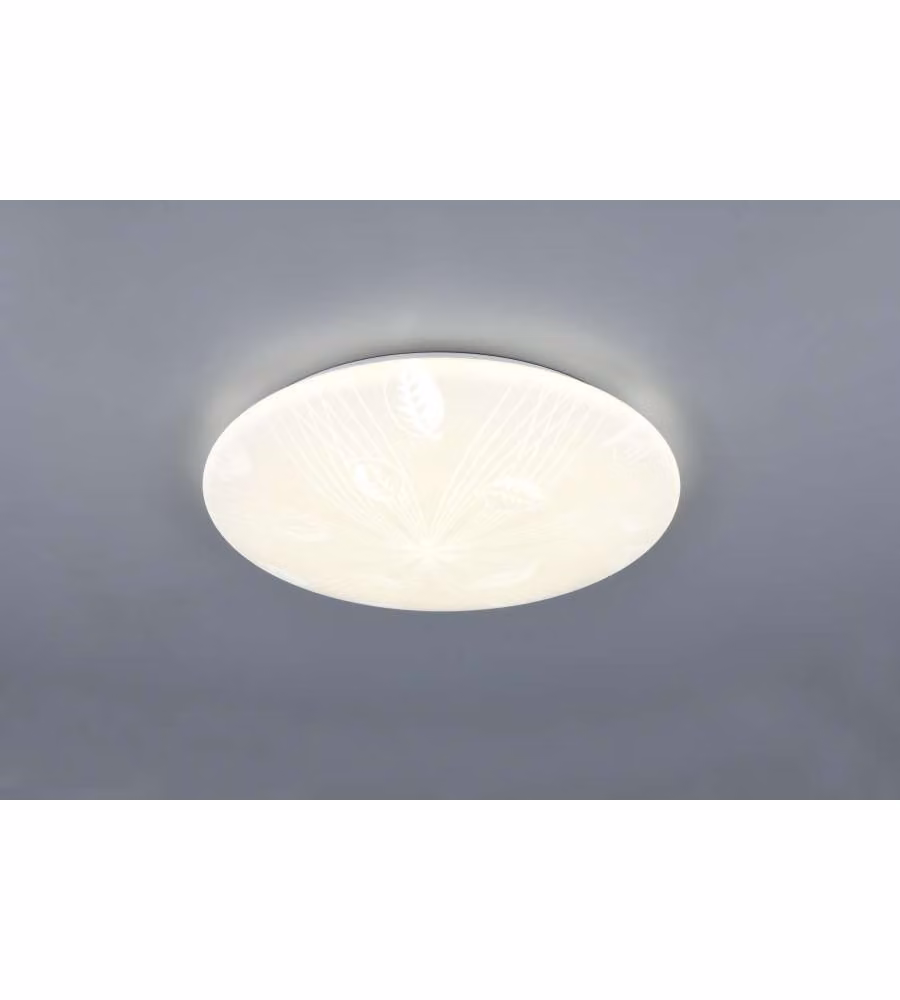 Reality Plafoniera Led Umbria IV - Design Foglie - 24W 2500lm D.41cm