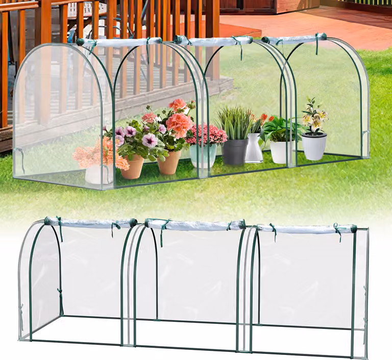 Clanmacy Serra Serra per pomodori Serra fredda 270x90x90 cm bianca