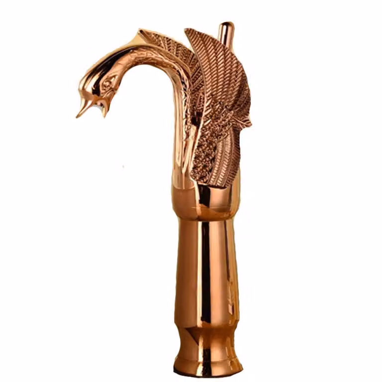 Rubinetto per lavabo KRAN swan retro GOLDEN COPPER