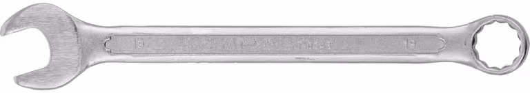 Chiave a bussola con testa esagonale, 19 mm, con finitura lucida