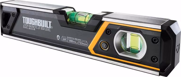 Toughbuilt - livella magnetica illuminata da 23 cm