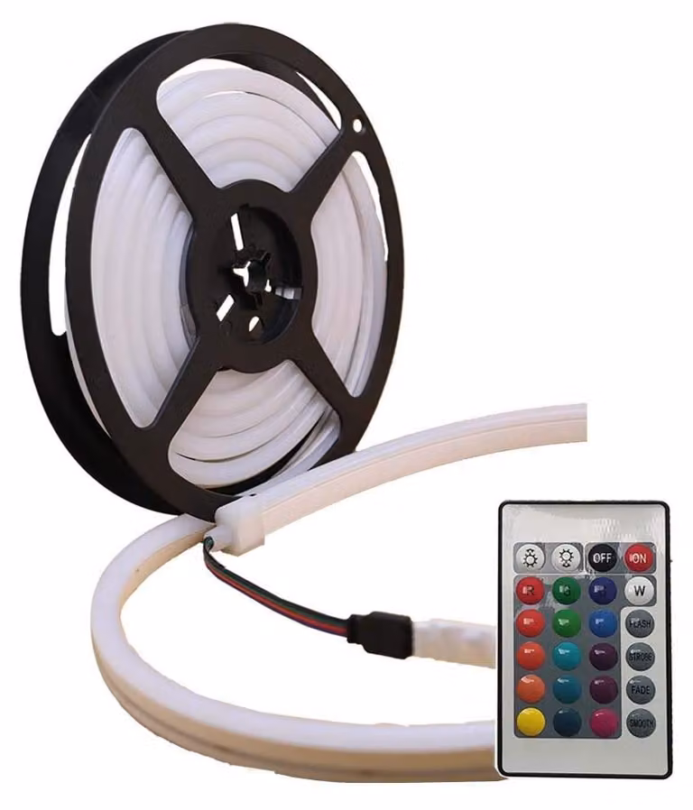 Striscia luminosa LED RGB neon, 3 metri, impermeabile, con telecomando