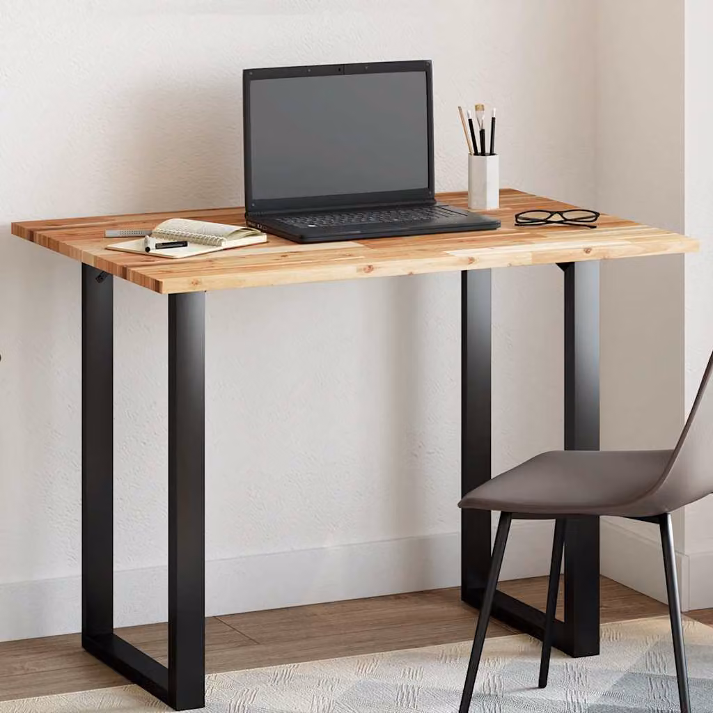 Piano Tavolo Rettangolare in Legno di Acacia Oliato Marrone vidaXL L: 120 cm, P: 70 cm, H: 2 cm