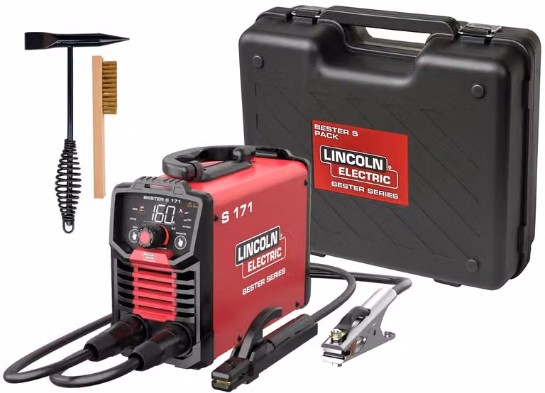 Saldatrice elettrica ad elettrodo MMA Lincoln Electric Bester S 171, fornita in valigetta