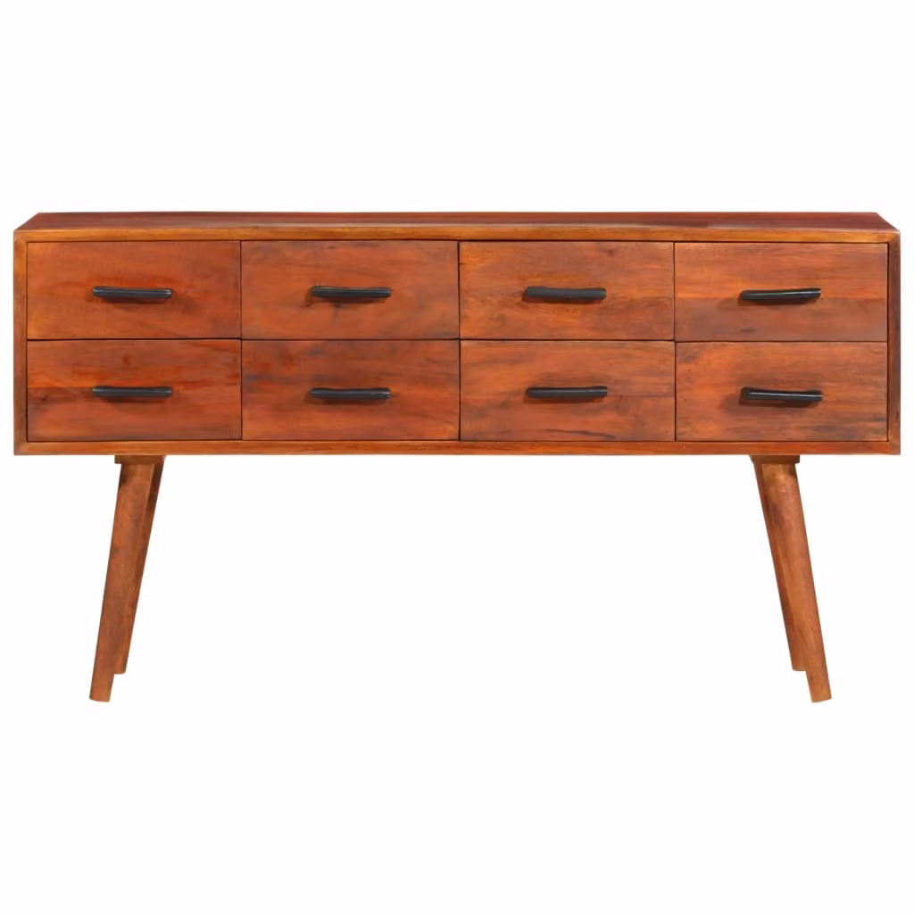 Credenza 110x30x59 cm in Legno Massello di Mango