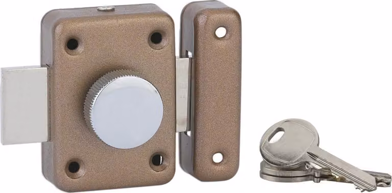 Pomolo VSPM per porta interna, cilindro 35, bronzo, 3 chiavi - THIRARD