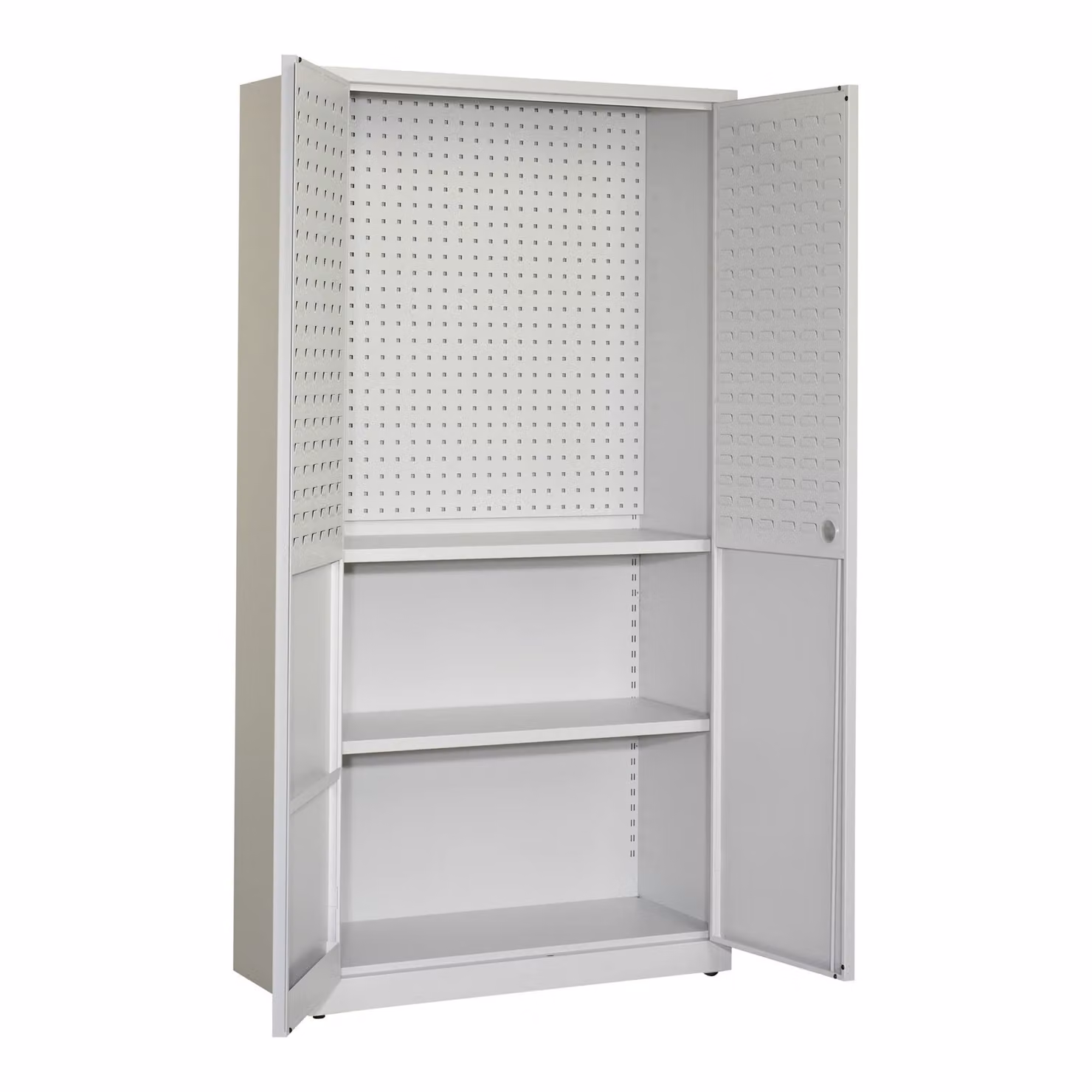Armadio da officina STIER SLK 1940x1000x450 mm grigio chiaro, armadio portautensili, armadio in lamiera, armadio a cassetti, armadio metallico