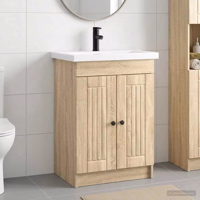 Set di mobili per il bagno Rovere Sonoma 78,5 x 37,5 x 81 cm 3404196