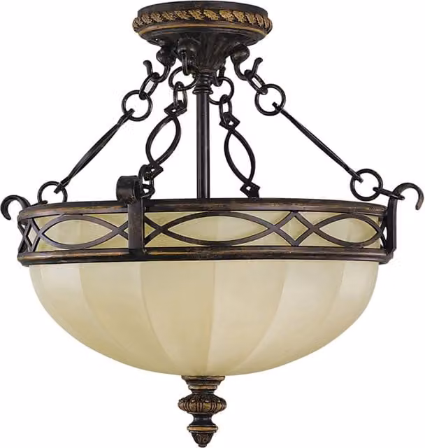 Lampada a Soffitto Industrial Nordico Trilogy Metallo Nichel Spazzolato 3 Luci E27