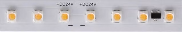 Striscia LED Beneito & Faure Fine 76 da 5 metri, 24V, 18W/m, 3000K Warm White, 126 LED/m, IP20, Ottica 36 gradi per Illuminazione d'Accento