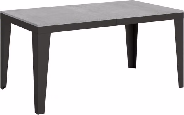 Tavolo allungabile 90x160/420 cm Flaris Evolution Cemento telaio Antracite