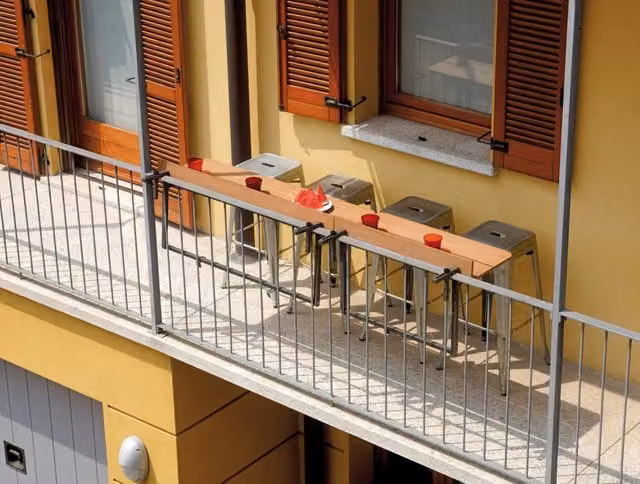 Cheonda - Tavolo Look Out Per Balconi Regolabile 120X37 1 Pz
