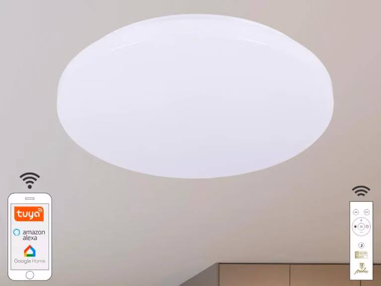 Lampada a soffitto LED OPAL + telecomando + Wi-Fi 48W - LC902S