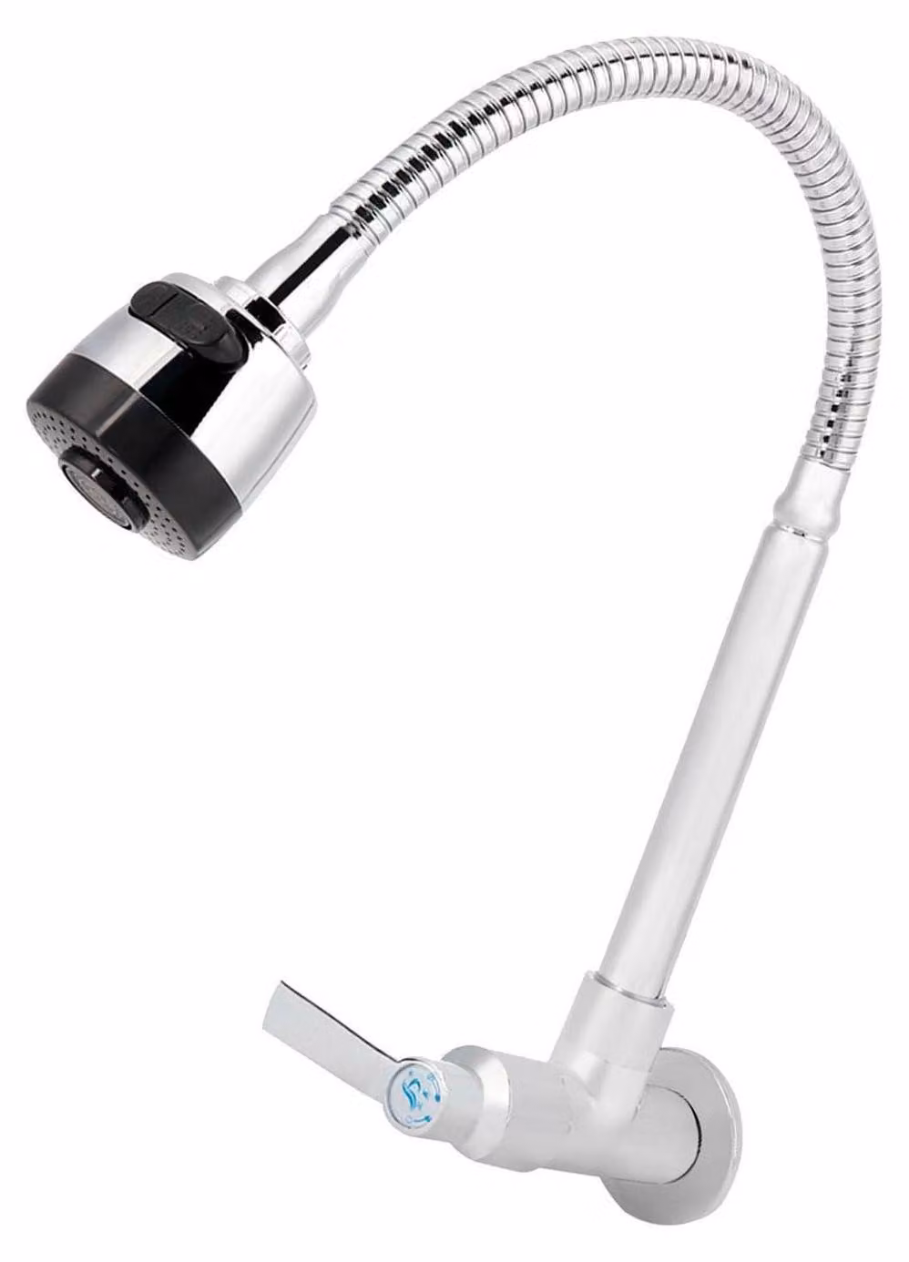 Rubinetto da parete per acqua fredda, attacco 1/2 pollice, rotazione a 360°, per cucina/bagno