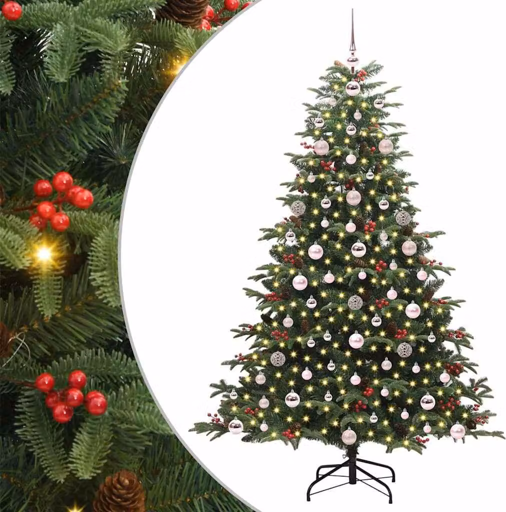 Albero di Natale artificiale con 300 LED Verde 180 cm