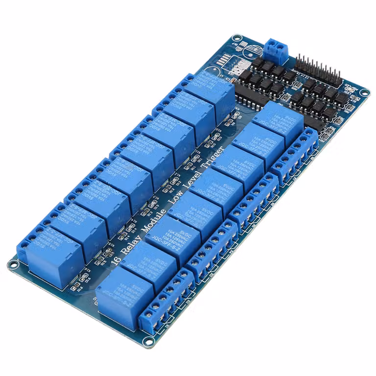 modulo relè a 16 canali, scheda relè a 16 canali, relè a 16 canali, modulo relè optocoupler a 16 canali, scheda relè optocoupler a 16 canali
