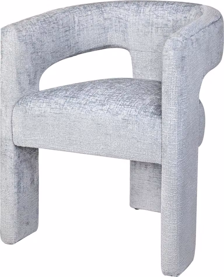 FURNLUX Sedia da pranzo Leith azzurro 62cm / Colore principale: Blu / Dimensioni: 62 x 75 x 58 cm