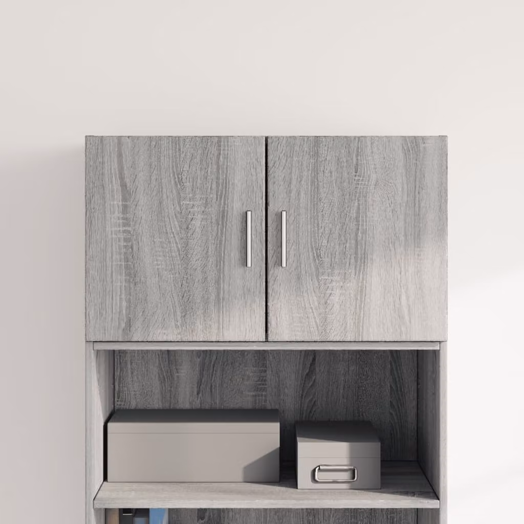 Mobile a parete vidaXL in legno multistrato e MDF, Grigio Sonoma, L 70 cm x P 42,5 cm x H 40 cm