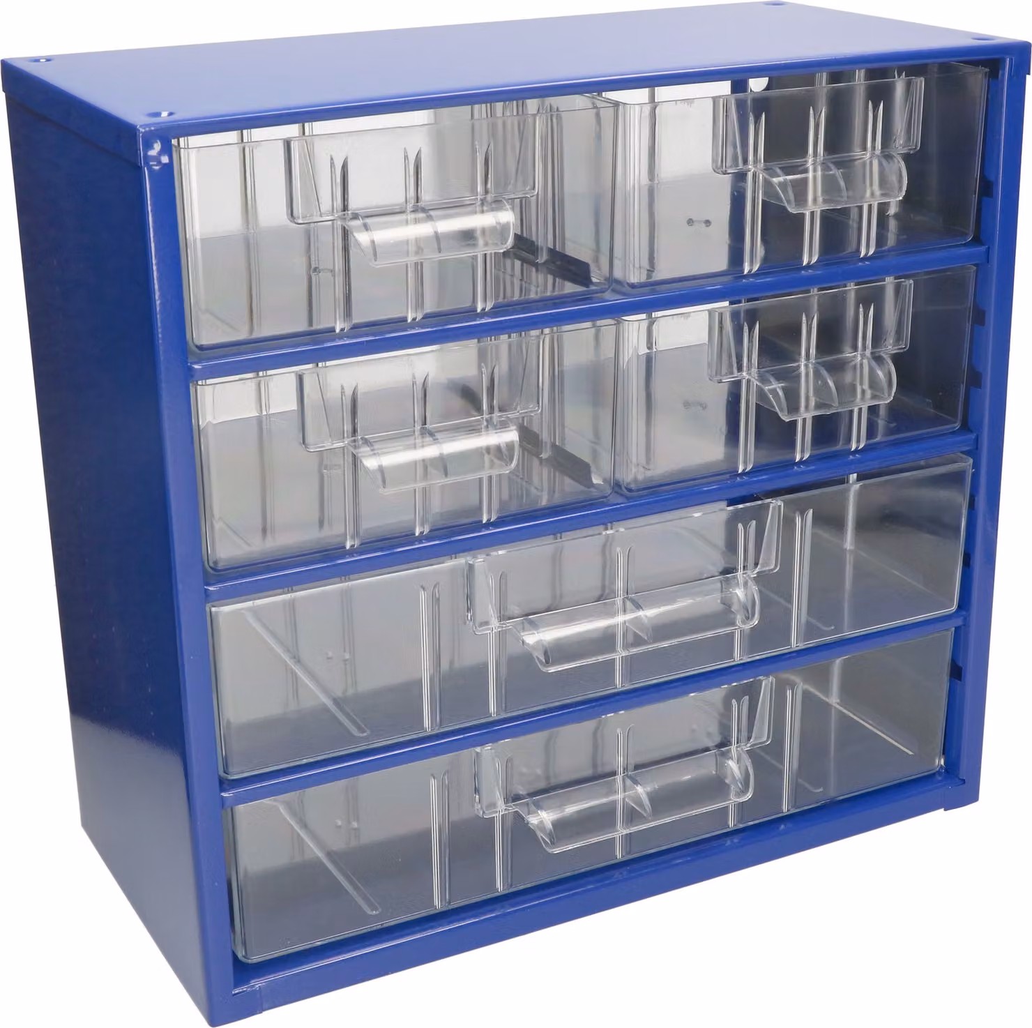 KOTARBAU® Cassetta per officina con cassetti 306x282x155 Cassetta di smistamento 4M2G Magazzino per minuteria in metallo