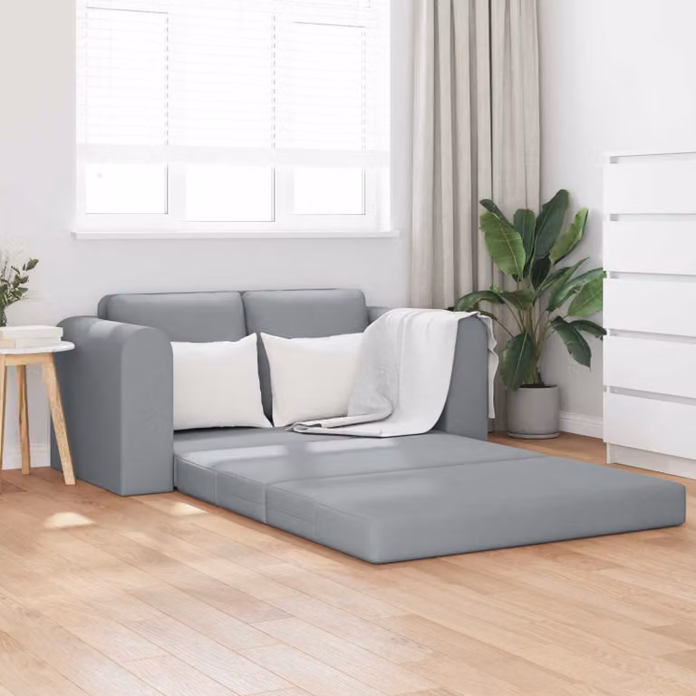 Divano letto vidaXL in tessuto Grigio L: 148 cm, P: 71 cm, H: 83 cm
