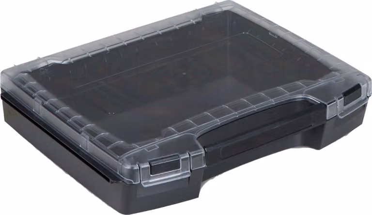 L-BOXX 6100000336 i-BOXX Kleinteilekoffer 72 Schwarz/Transparent