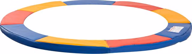 Copertura di protezione per bordo di trampolino elastico Outsunny in PVC multicolore rosso, blu e giallo, Ø 305 cm, Aosom