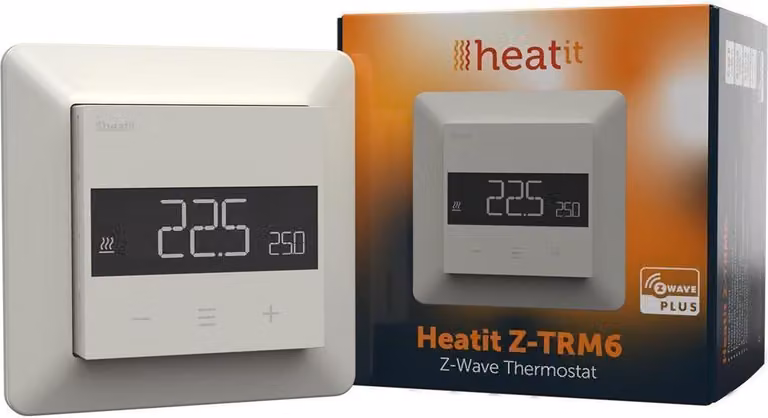 Z-TRM6 Termostato Z-Wave, bianco, monitoraggio del consumo energetico, 3 modalità