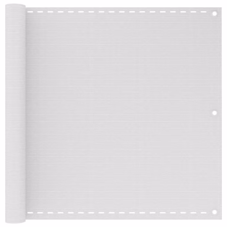 Schermo per balcone Living Store, materiale HDPE, 90x400 cm, colore bianco