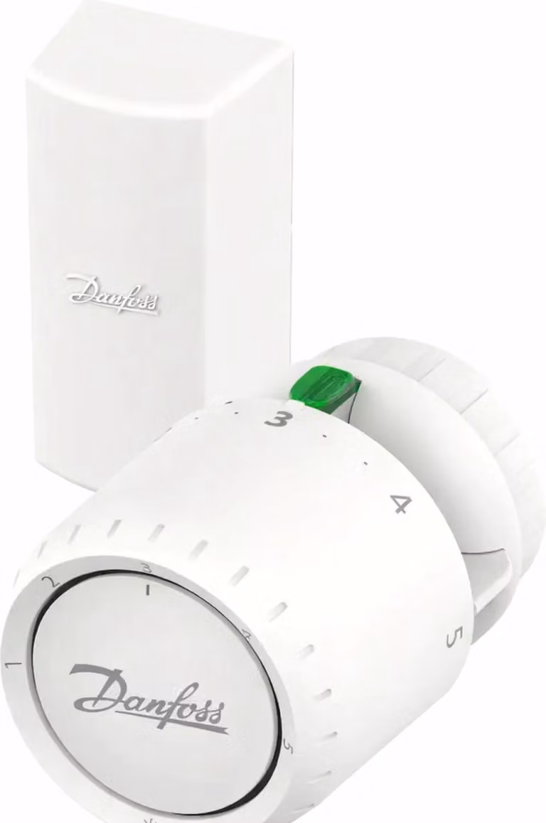 Testa termostatica Danfoss Aveo RA Click riempita di gas, FF 0-2 m, protezione antigelo, Click, 1 pz.