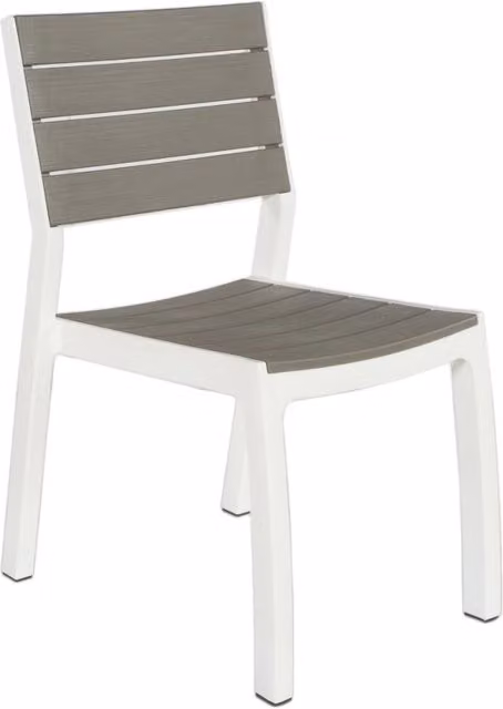 Set di 2 sedie da esterno Keter Harmony in resina bianco e tortora