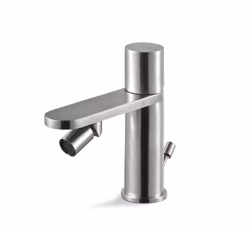Miscelatore bidet con scarico acciaio inox Vema VENY STEEL V29070 - Satinato
