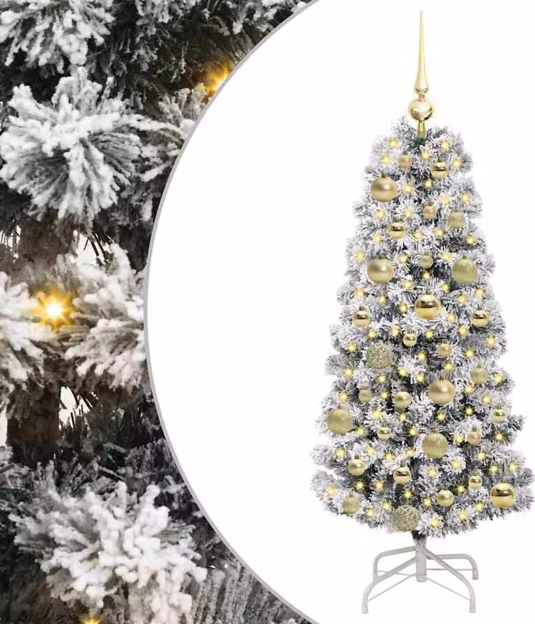 Albero di Natale Artificiale con Rami Pieghevoli 120 cm