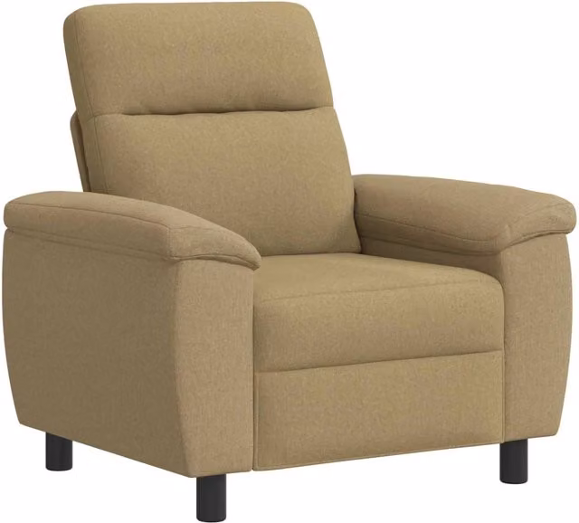 Divano moderno vidaXL in tessuto beige e marrone per soggiorno L/P/H: 95 x 90 x 95 cm