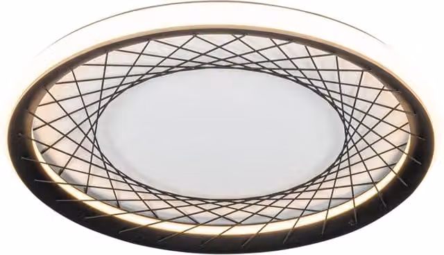 Plafoniera LED moderna rotonda 51cm 38W nero/bianco Nest