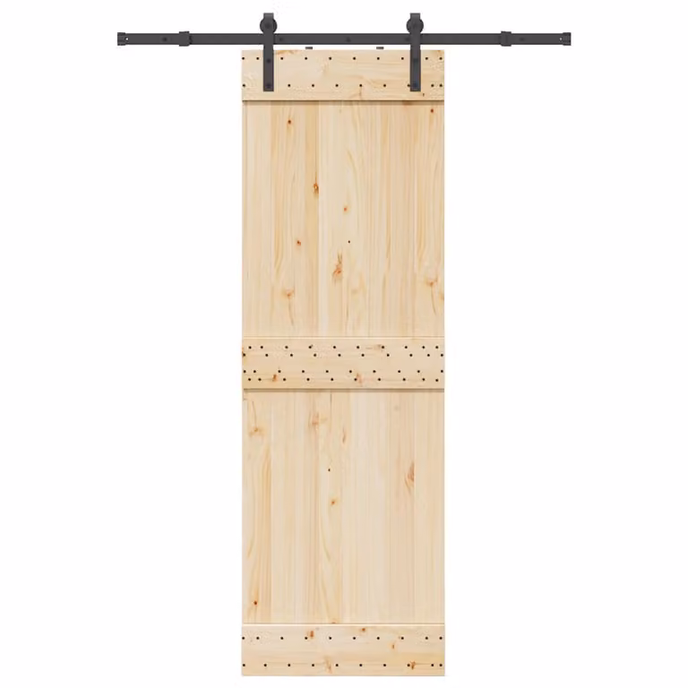 vidaXL Kit di Binari per Porte Scorrevoli in Acciaio Nero Opaco, Lunghezza: 152,5 cm