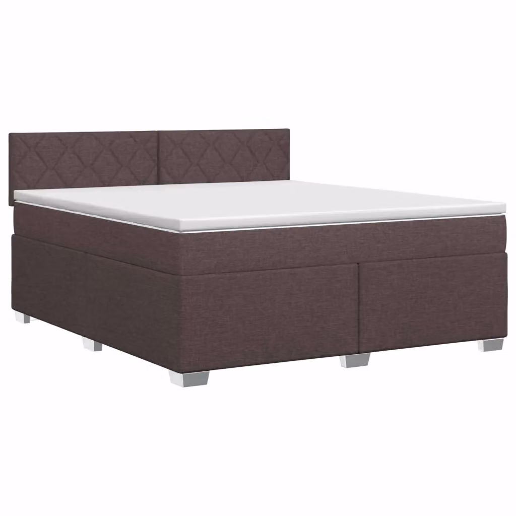 Letto box spring con materasso ibrido vidaXL Marrone e Bianco L/P: 180 x 200 cm – 2