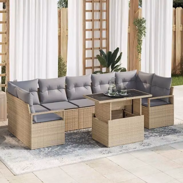 Set Divano da Giardino 8 pz 7-Numero di posti 3348776