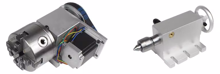 4. Mandrino di serraggio ad asse, supporto girevole, compatibile con frese CNC, morsetto a 4 ganasce K12-100mm