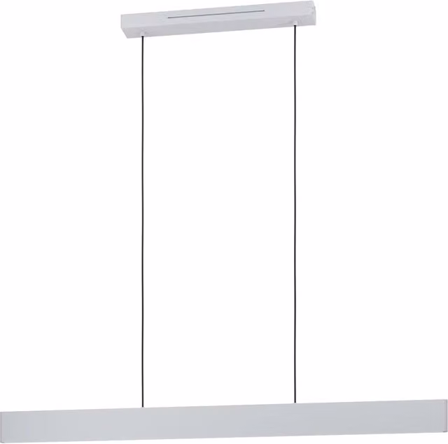 Lampadario a sospensione moderno Eglo Andreas-Z in metallo grigio e argento con 2 luci LED da 4600 lumen