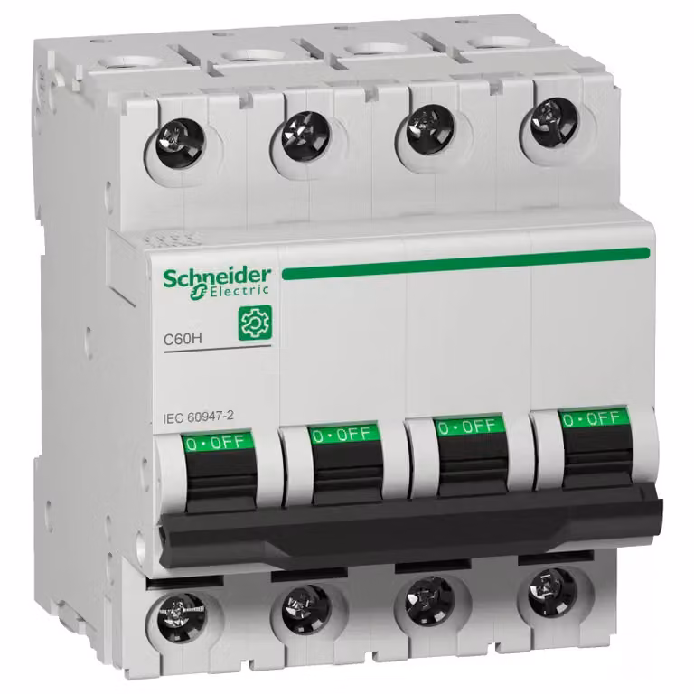 Schneider Electric Multi 9 Interruttore LS OEM C60H a 4 poli, 32 A, caratteristica C, 15 kA, IEC 60947-2, M9F14432