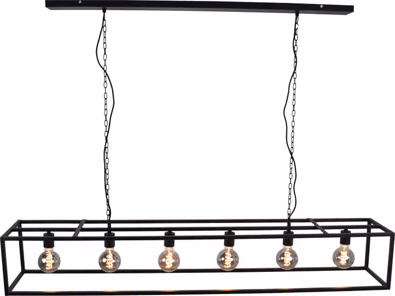 Lampada a sospensione Frame XL nera 160 cm